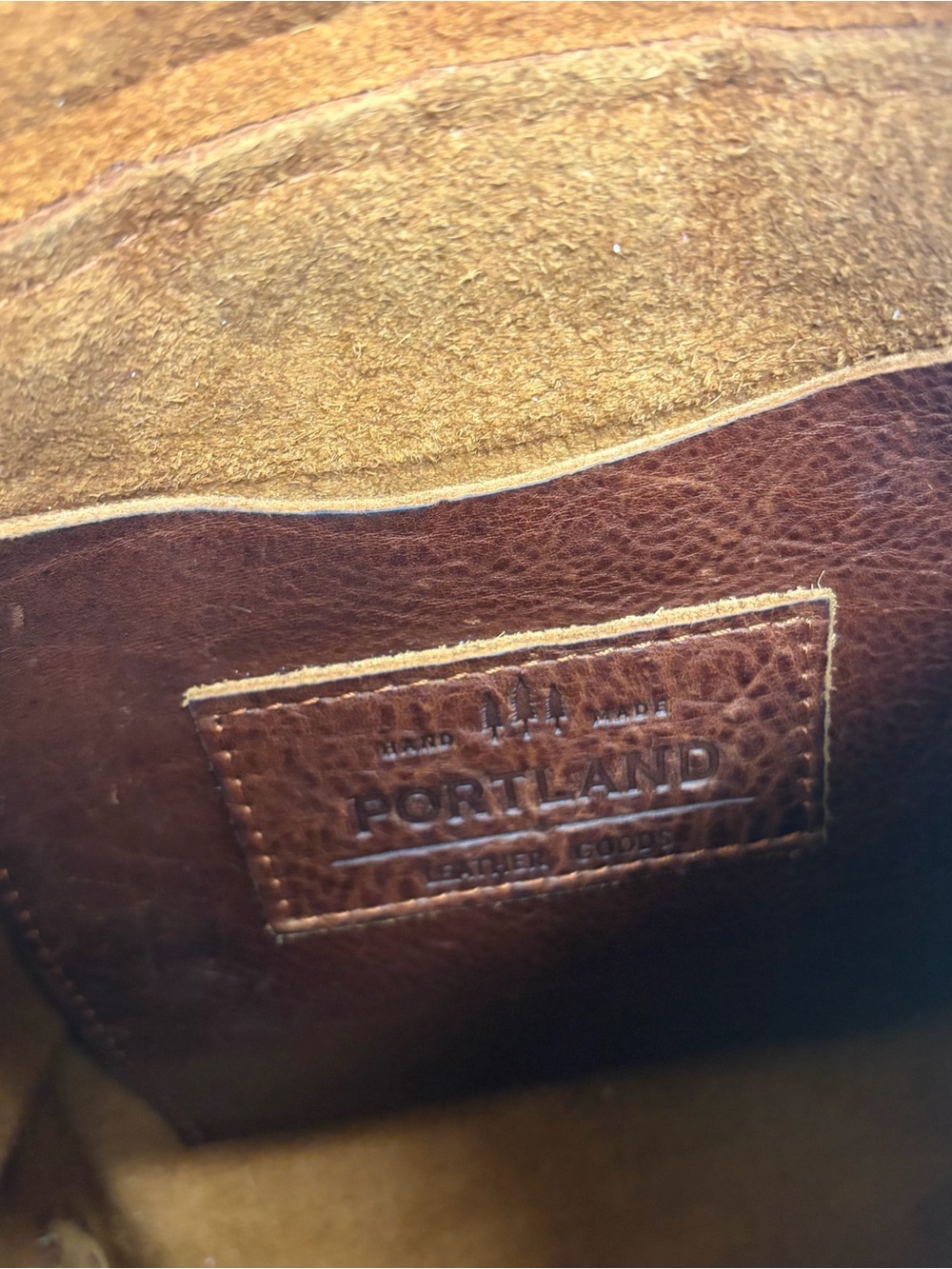 Portland Leather Company Brown Leather Backpack - Picture 5 of 10
